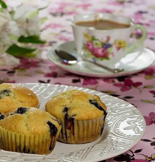 Maple Syrup Blueberry Muffins