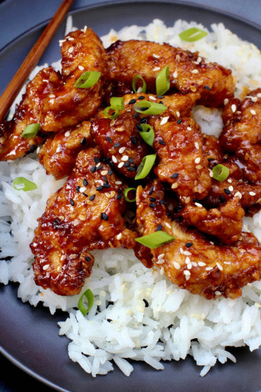 Sticky Maple Sesame Chicken