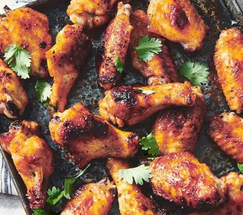 Maple-Sriracha Glazed Chicken Wings