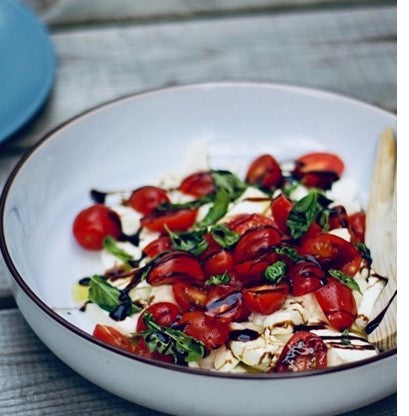 Caprese Salad with Maple Balsamic Reduction