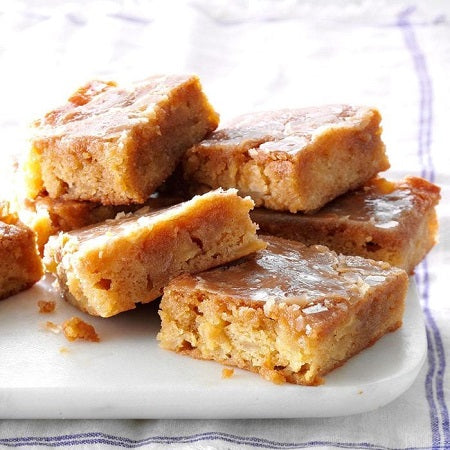 Glazed Apple-Maple Blondies