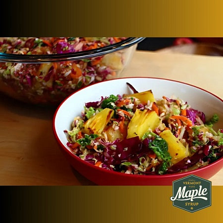 Maple Slaw with Grilled Pineapple