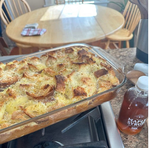 Maple Cream Cheese French Toast Casserole