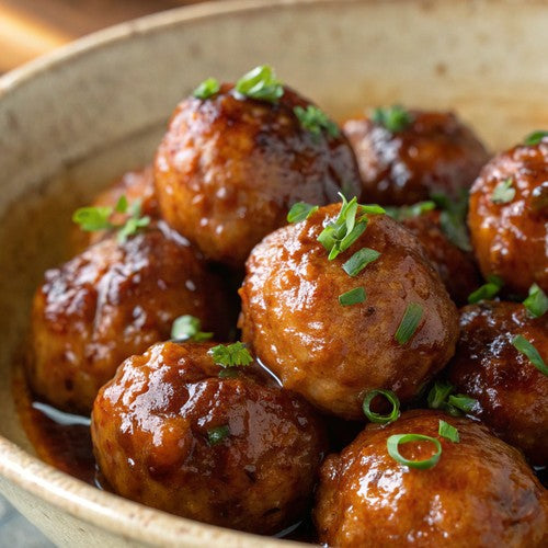 Maple Cider-Glazed Meatballs