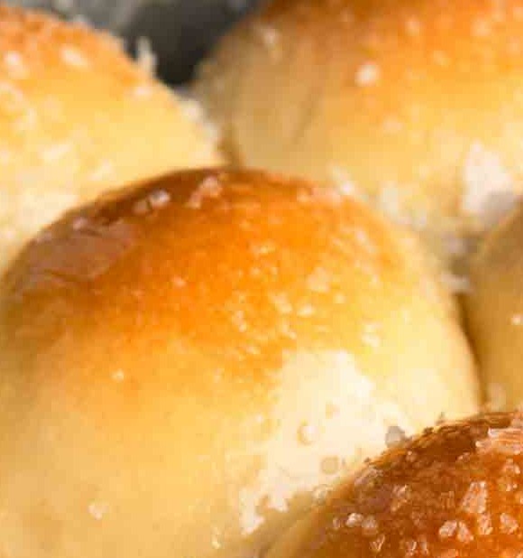 Salted Maple Dinner Rolls