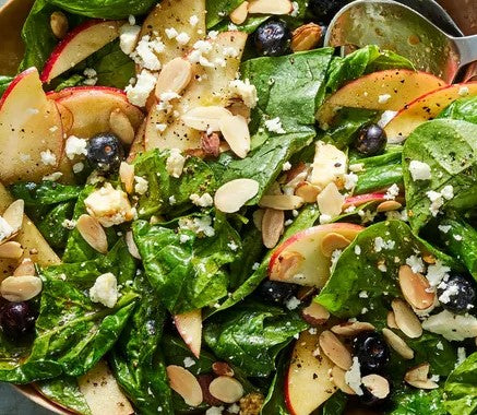 Spinach Salad with Warm Maple Dressing