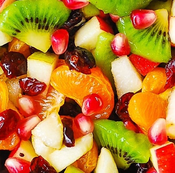 Winter Fruit Salad with Maple-Lime Dressing
