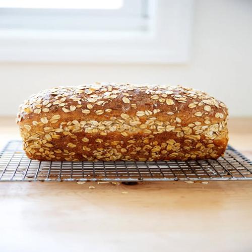 No-Knead Maple Oat Bread