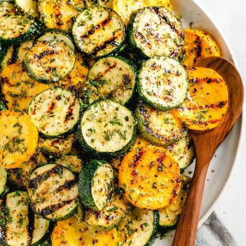 Maple Dijon Grilled Zucchini & Yellow Squash